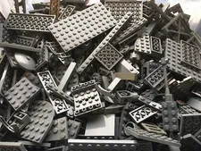 LEGO 1 lb Pound Dark Gray Bulk Lot Bricks Plates Specialty Parts Pieces