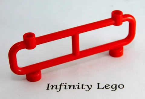 4 LEGO Red Fence Bar 1 x 8 x 2 Loop with 2 Studs on Top (2486)  4 Pieces