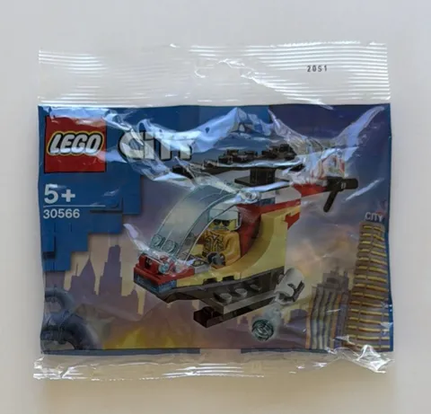 LEGO City 30566 Fire Helicopter Polybag Set Promotional Set VIP 2021 Poly Bag