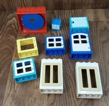 Lego Duplo Windows and Doors Lot of 9
