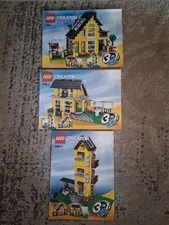 LEGO Creator 4996 Beach House Complete Instruction Manual Set Books 1 2 3
