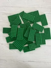 LEGO GREEN LOT 30 PCS 4X8 BASE PLATE BUILDING PIECES