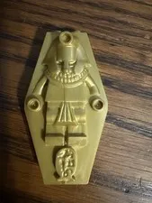 LEGO GOLD MUMMY COFFIN LID  WITH FREE SHIPPING