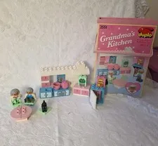 Vintage Lego Duplo 2551 Grandmas Kitchen 1992 Complete Original Box