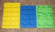 Lot of 3 Silicone Building Block & Minifigure Candy Chocolate Ice Cube Molds