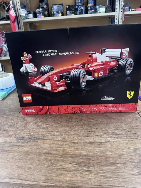 Lego Icons Ferrari F2004 Michael Schumacher F1 Car Model Building Set 11375 New