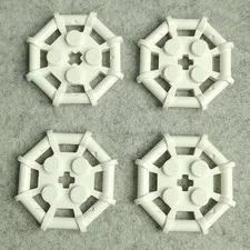 LEGO 75937 Plate Modified 2 x 2 with Bar Frame Octagonal White x4 Genuine