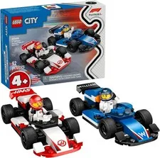 LEGO City F1 Williams Racing & Haas F1 Race Car Toys - Car Building Set (60464)™