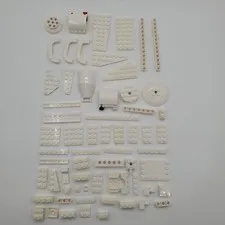 LEGO White Parts Lot 68pc Star Wars MOC Pack Plate Bricks Slopes Aircraft CLEAN