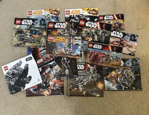 LEGO Star Wars Instruction Manual Booklet Lot Illustrated English 75081 75118