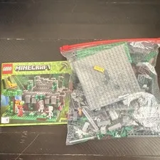 LEGO Minecraft The Jungle Temple 21132 320pcs Missing Second Book, Sword, No Box