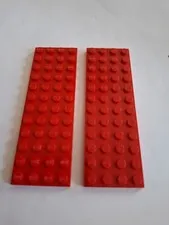 No 426 2x Lego plate 4x12.  3029 Red