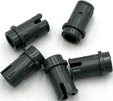 Lego 5 New Dark Bluish Gray Technic Pins 1/2 with Friction Ridges Parts