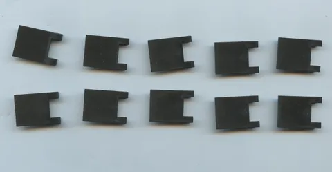 LEGO x 10 Black Flag 2 x 2 Square with Flared Edge 80326