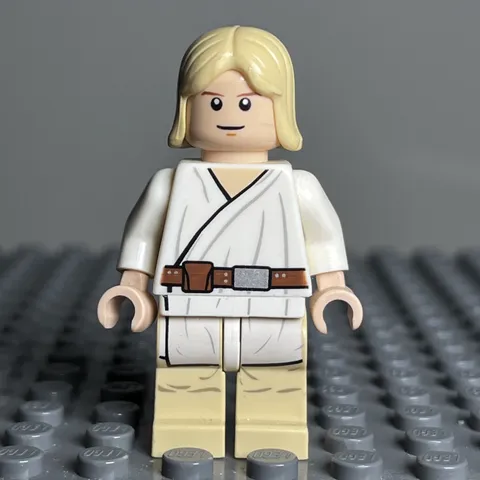 LEGO Minifigure - Luke Skywalker - Light Nougat, Long Hair - sw0273 - 3i