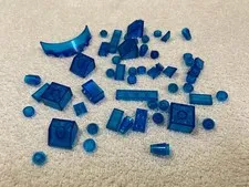53 TRANS-DARK BLUE LEGO Specialty Pieces Bricks Plates Slopes Studs Parts