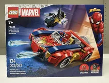 LEGO Marvel Spider-Man Car vs. Venomized Wolverine 76336 Complete Set 134 pcs 7+