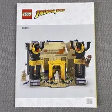 Genuine LEGO Indiana Jones 77013 Escape From The Lost Tomb Instruction Manual