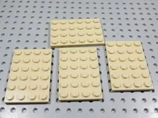 LEGO Lot of 4 Tan 4x6 Plates BC