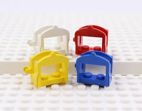 Vintage LEGO Lot of 4 Horse Saddles 4491a Style A Red Blue White Yellow
