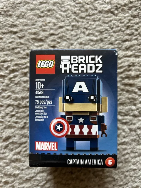 Sealed LEGO Brickheadz Captain America 41589 Brand New Sealed Retired