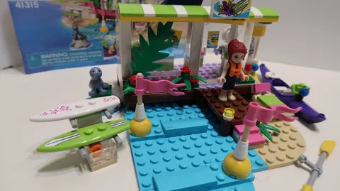 LEGO 41315 FRIENDS HEARTLAKE CITY SURF CLUB COMPLETE with MANUAL SET LOT NO BOX