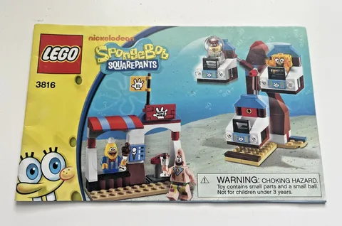 2011 LEGO SpongeBob SquarePants Glove World 3816 MANUAL ONLY