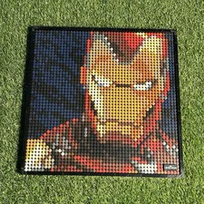LEGO Marvel Iron Man Mosaic Wall Art, Custom Printed Multicolor Plastic