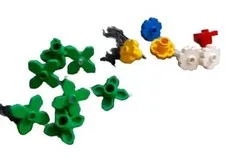Vtg Lego Flowers And Petals Lot Blue White Red Yellow Green 13 Pc Ships From USA