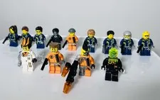 LEGO Agents Minifigure Lot Dr Inferno Gold Tooth Magma Jaw Toxikita Custom Army
