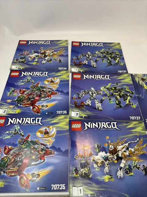 7 - LEGO The Ninjago Masters of Spinjitzu 70730, 70734, 70735, 70737 Manuals