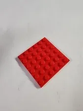 LEGO Parts ● Red Plate 6 x 6 Square ● # 3958 ● QTY 1