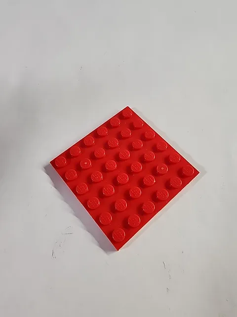 LEGO Parts ● Red Plate 6 x 6 Square ● # 3958 ● QTY 1