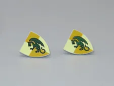 LEGO #39 green dragon quarters 2 shields minifigures Castle 7947 7946 7187 7048