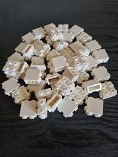 LEGO 💥NEW💥25ct White Brick, Modified 1 x 2 1 2/3 with Studs on Side and Ends 