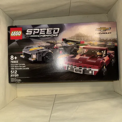 LEGO Speed Champions 76903 Chevrolet Corvette C8.R & 1968 Corvette, 512 pcs
