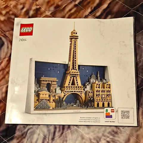 LEGO Architecture Paris 21064 Instruction Manual Booklet Illustrated EN/FR/ES