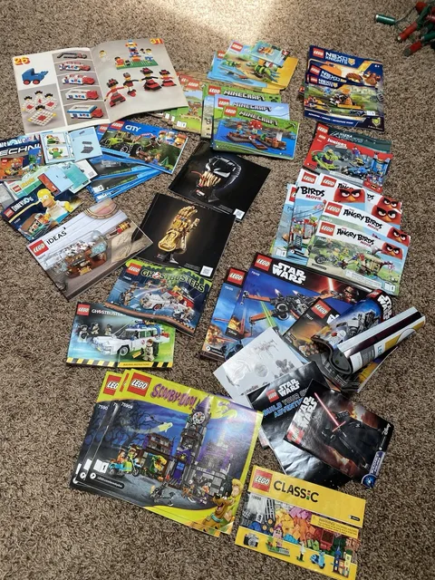 LEGO Instruction Manuals LOT Star Wars Scooby Doo Minecraft, Misc
