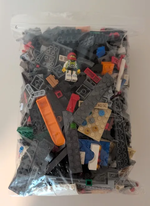2 Lbs BULK LEGO Lot Random Parts, Bricks, Plates Ready for MOC & Minifigure