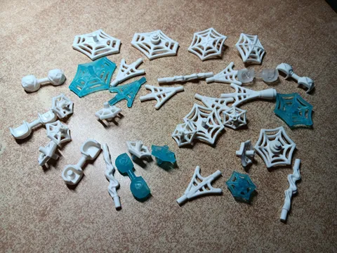 LEGO BULK LOT SPIDER WEBS SPIDERMAN VARIOUS TYPES WHITE TRANS BLUE