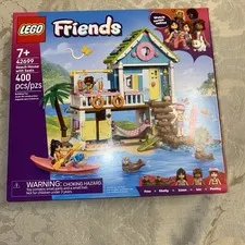 LEGO Friends Beach House with Seals Building Toy for Girls & Boys Multicolor 