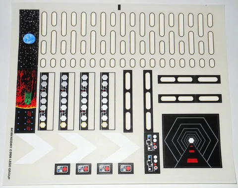 LEGO 10188 Death Star UCS (2008) NEW STICKER SHEET ONLY - genuine Lego decals SW