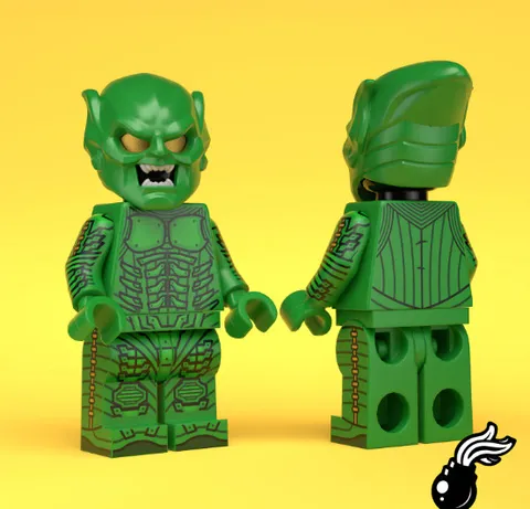 LEGO BrickBangers Custom Marvel Green Goblin Something of a Scientist Minifigure