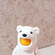 LEGO Polar Bear Mask White Unisex Halloween Dress up Hat ears Fur Cute