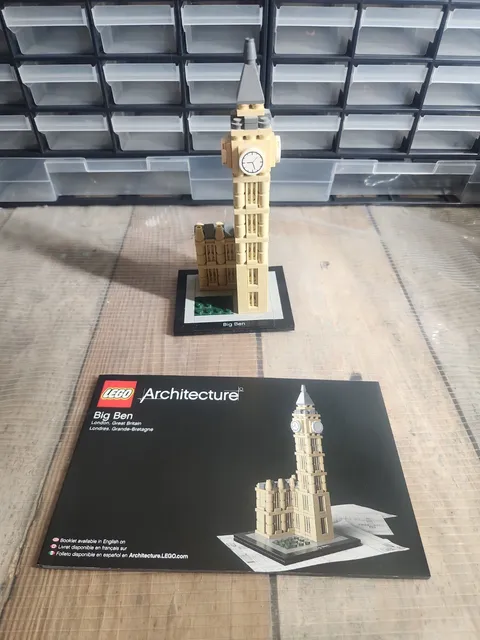 LEGO Architecture Big Ben 21013 Complete w/ Instructions Retired Set