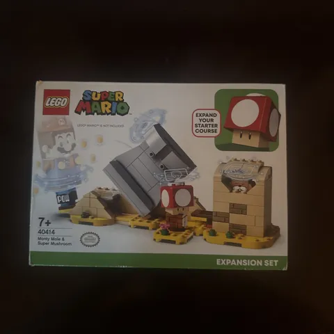 LEGO Super Mario Monty Mole & Super Mushroom - 40414 - Sealed - Imperfect Box