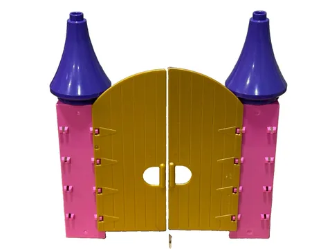 LEGO DUPLO Replacement Part Gold Doors Hinges Set Cinderellas Castle #6154