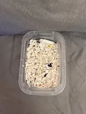 White Sorted Lego bricks