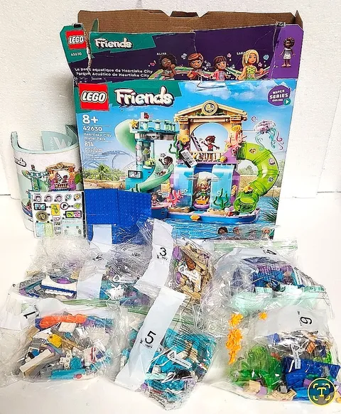 Lego Friends Heartlake City Water Park 42630 Retired  *Open box & bags for parts