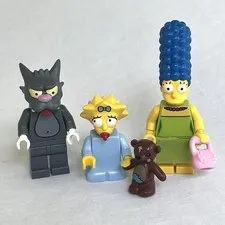 LEGO The Simpsons Family Marge, Maggie And Scratchy The Cat